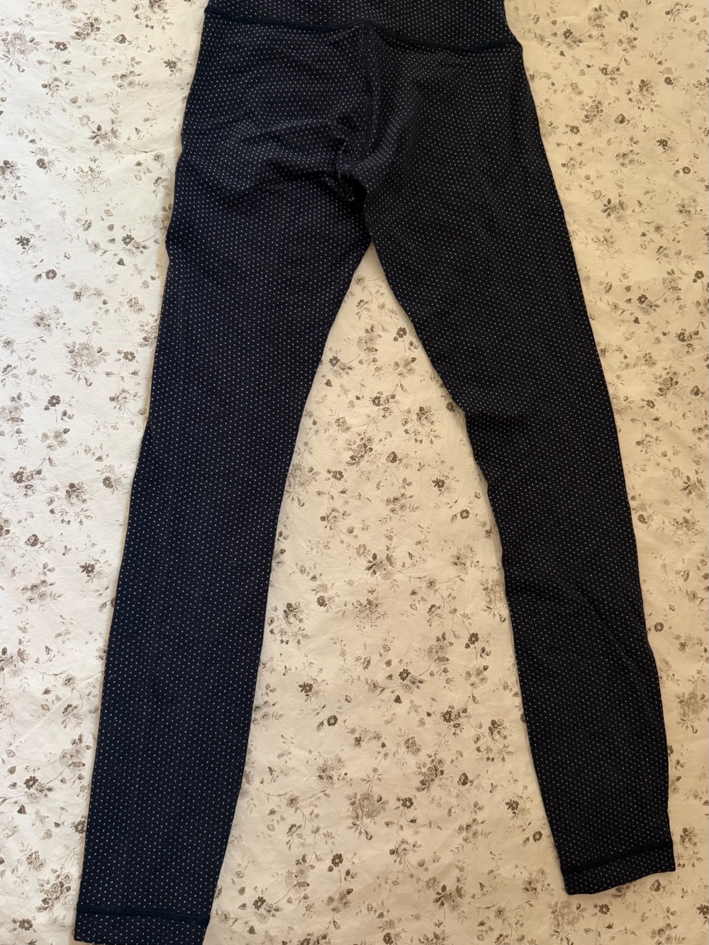 lululemon athletica Black Jogger Pants with White Dot Print